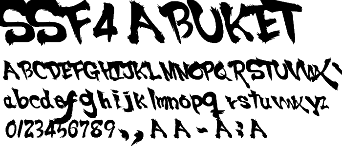 SSF4 ABUKET font